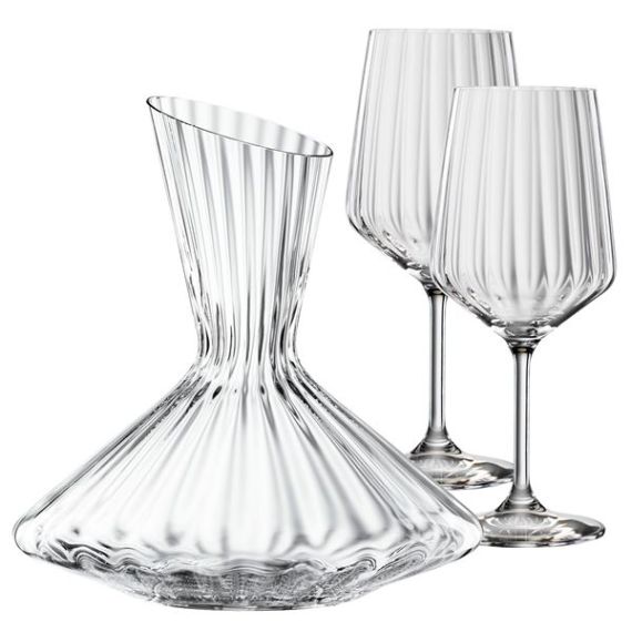 Набор из 2-х бокалов для красного вина 630 мл и декантера 0,75 л, хрустальное стекло, серия Lifestyle, Spiegelau