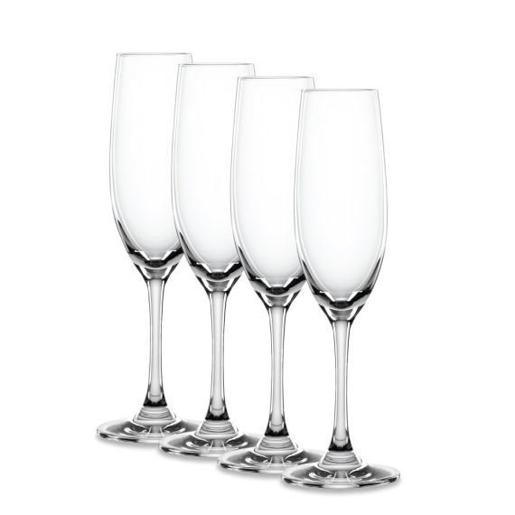 Набор бокалов для шампанского, 190 мл, 4 шт., прозрачные, бессвинцовый хрусталь, серия Winelovers, Spiegelau