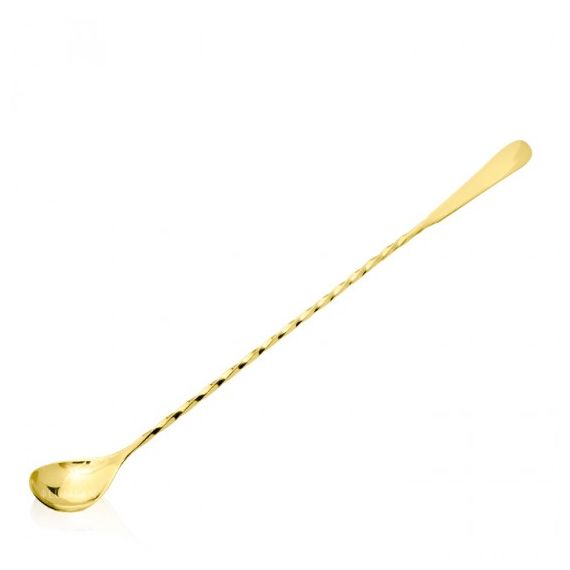 Ложка барная, L30 мм, нержавеющая сталь, цвет золотой, Lumian