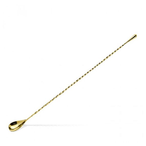 Ложка барная Тeardrop, L40 мм, нержавеющая сталь, цвет золотой, Lumian