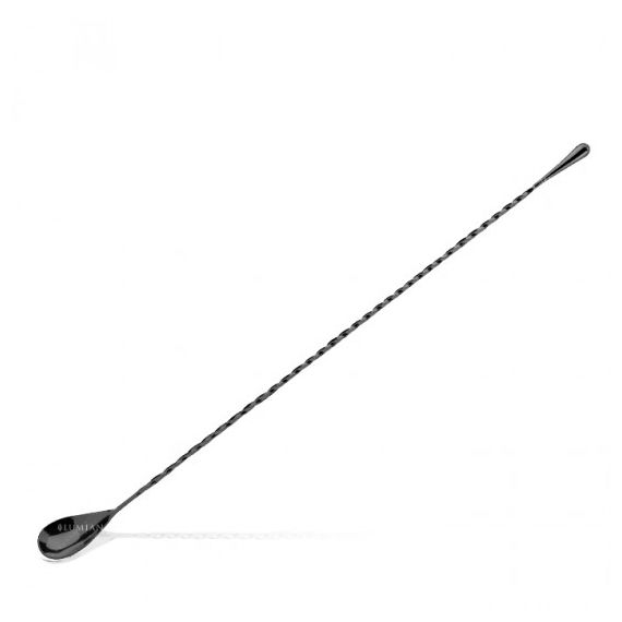 Ложка барная Тeardrop, L40 мм, нержавеющая сталь, цвет черный, Lumian