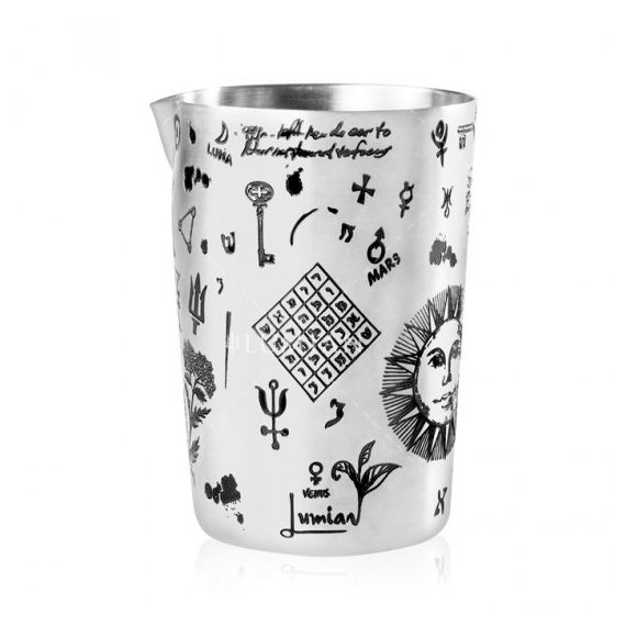 Стакан для смешивания напитков Sakura Alchemy, 500 мл, D80 мм, H115 мм, хромированная сталь, Lumian