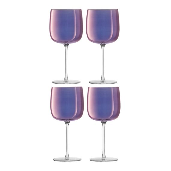 Набор бокалов для вина Aurora, 450 мл, фиолетовый, 4 шт., LSA International