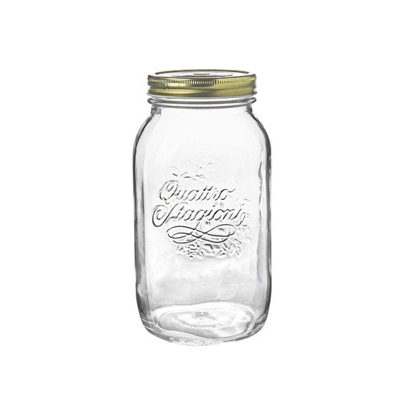 Банка для консервирования с крышкой 1 л, стекло, серия QUATTRO Stagioni, Bormioli Rocco