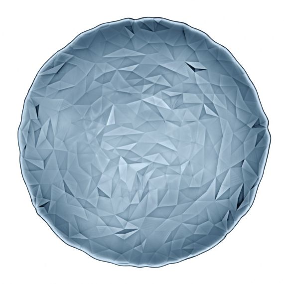 Блюдо голубое 33 см, стекло, серия DIAMOND, Bormioli Rocco