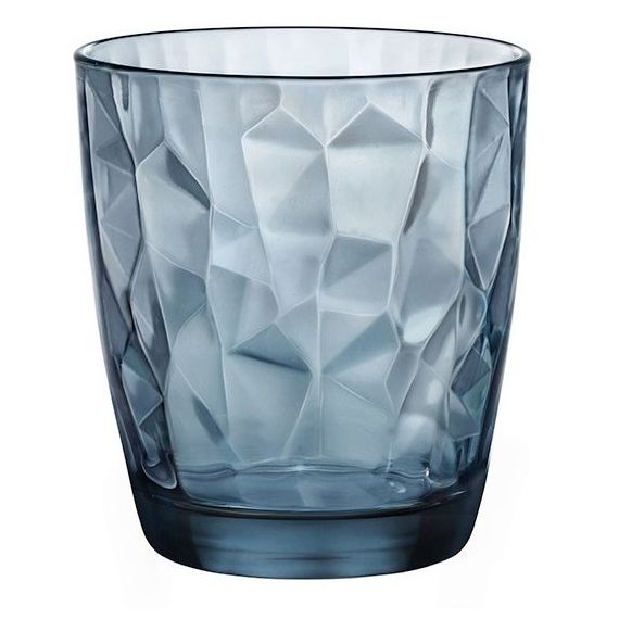 Набор из 6-ти стаканов 390 мл, хрустальное стекло, серия DIAMOND Ocean Blue, Bormioli Rocco