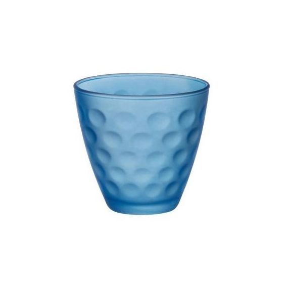 Набор из 12-ти стаканов 250 мл, голубой, хрустальное стекло, серия Dots Soft, Bormioli Rocco