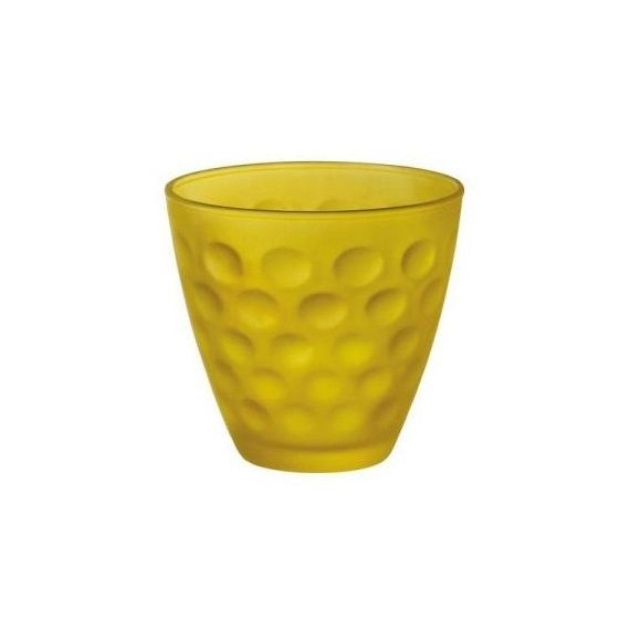 Набор из 12-ти стаканов 250 мл, желтый, хрустальное стекло, серия Dots Soft, Bormioli Rocco