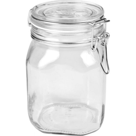 Набор из 6-ти банок для консервирования с клипсой 1000 мл, серия FIDO, Bormioli Rocco