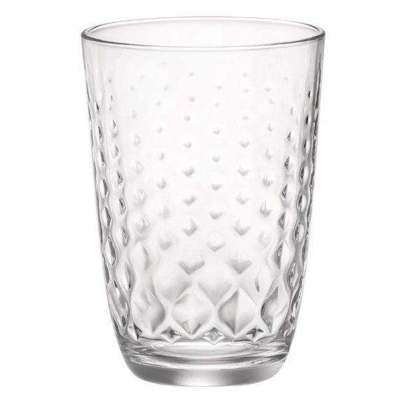 Набор из 6-ти стаканов 395 мл, хрустальное стекло, серия Glit, Bormioli Rocco