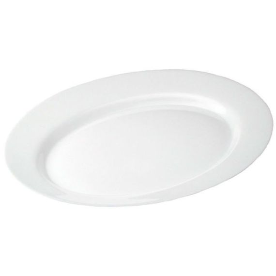 Блюдо овальное 36 см, белый, стеклокерамика, серия TOLEDO, Bormioli Rocco
