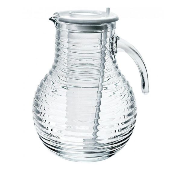 Кувшин с белой крышкой 2 л, стекло, серия VIVA, 135800MAT121990, Bormioli Rocco