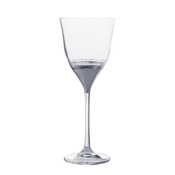 Набор из 6-ти бокалов для воды RCR Style Prestige Leaf платина 330 мл, Италия