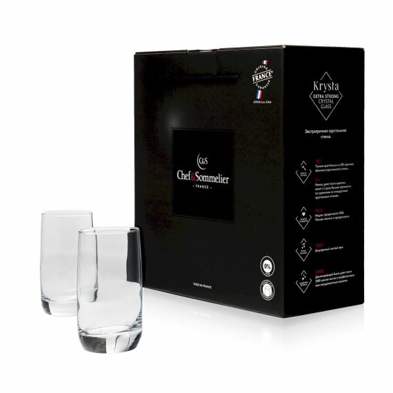 Набор стаканов Хайбол Vigne, 6 шт, 220 мл, D62 мм, H111 мм, Chef&Sommelier