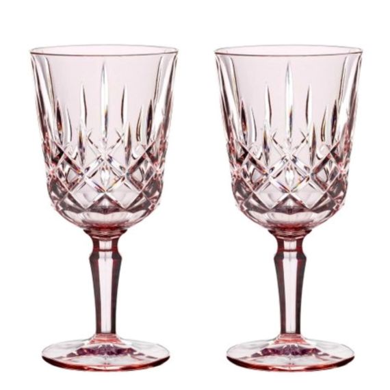 Набор бокалов для вина 2 шт., 355 мл, Noblesse Colors, розовый, хрустальное стекло, Nachtmann