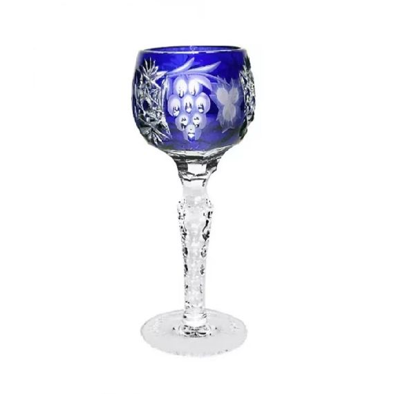 Рюмка для ликера синяя 60 мл, серия GRAPE, AJKA CRYSTAL