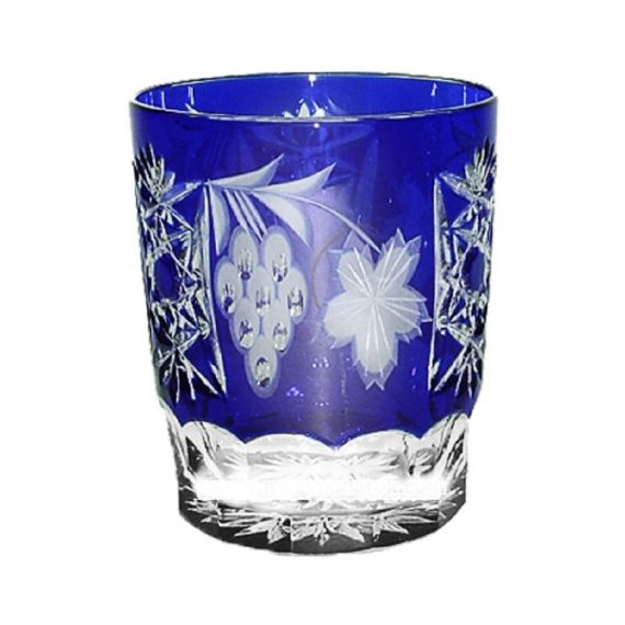 Стакан низкий синий 390 мл, серия GRAPE, AJKA CRYSTAL