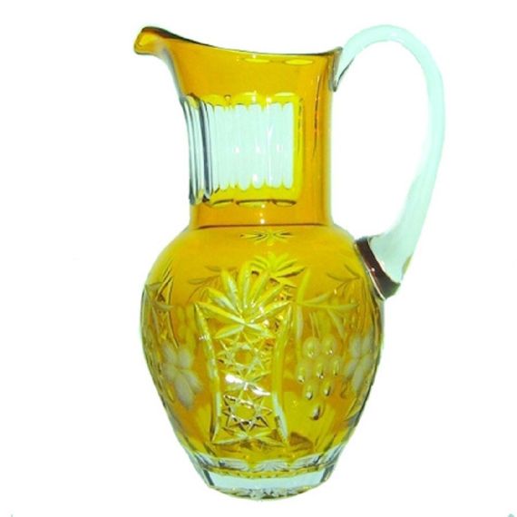 Кувшин янтарный 1200 мл, серия GRAPE, AJKA CRYSTAL