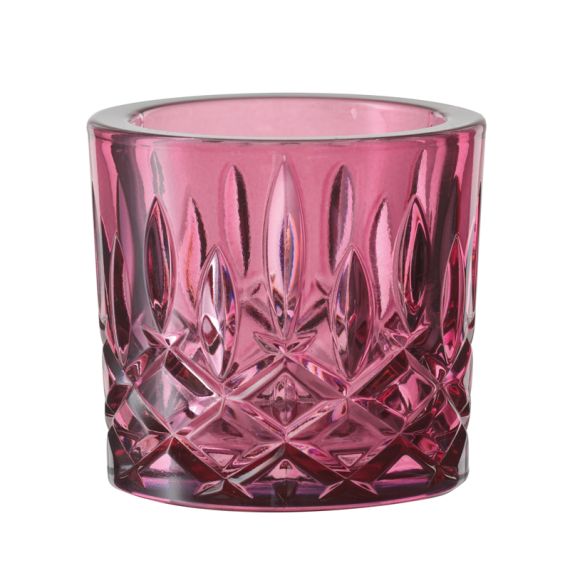 Набор малиновых подсвечников, 2 шт., h66 мм d71 мм, хрустальное стекло, Noblesse, Nachtmann