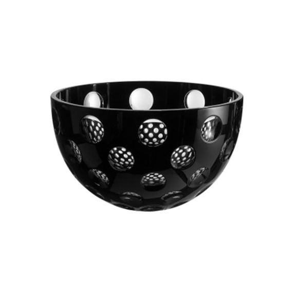 Салатник черный 25 см, серия CHECKER, AJKA CRYSTAL