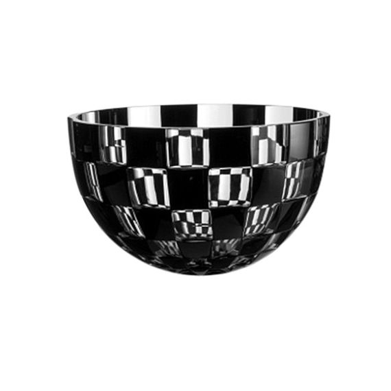 Салатник черный 25 см, серия DOMINO, AJKA CRYSTAL