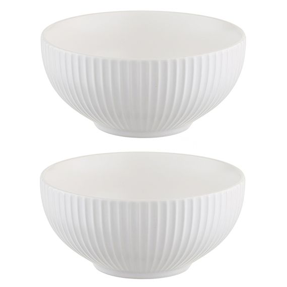 Набор салатников Soft Ripples, ?15 см, белые, 2 шт., Liberty Jones