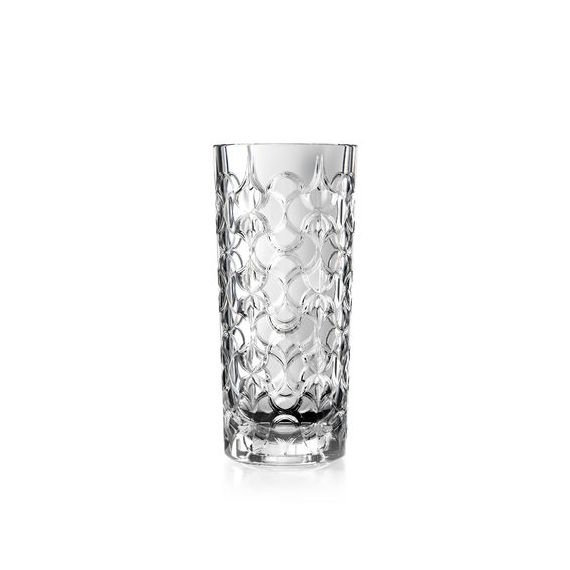 Ваза RCR Arabesque, H25 см, D130 мм, хрустальное стекло, Италия