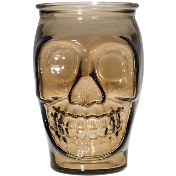 Набор из 6-ти стаканов для коктейлей "Череп", 0,45 л, D78 мм, H127 мм, коричневый, San Miguel