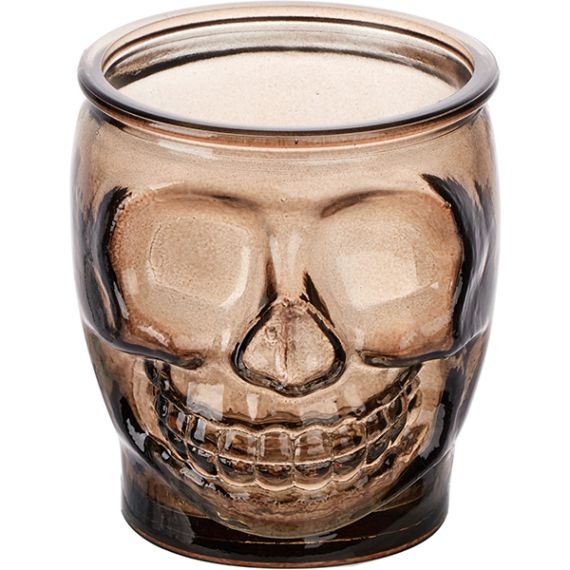 Набор из 6-ти стаканов для коктейлей "Череп", 0,4 л, D89 мм, H102 мм, коричневый, San Miguel
