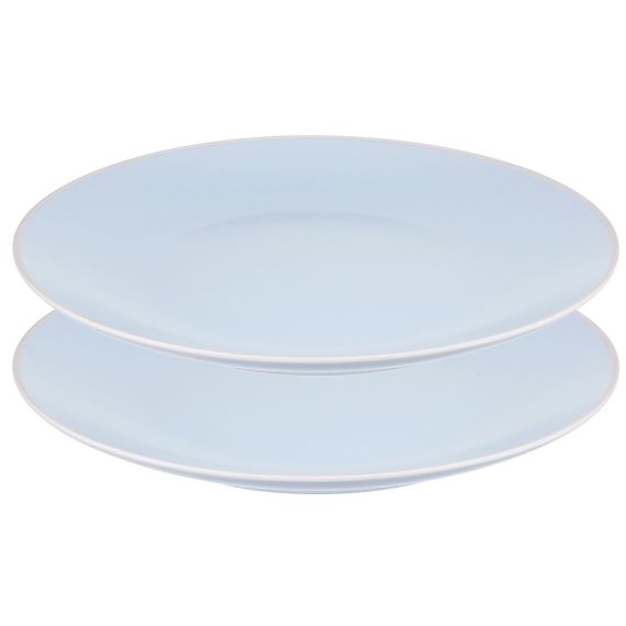 Набор обеденных тарелок Simplicity, ?26 см, голубые, 2 шт., Liberty Jones