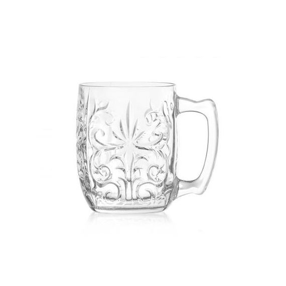 Набор из 4-х кружек RCR Luxion Tattoo 430 мл, H111 мм, D84 мм, хрустальное стекло, Италия
