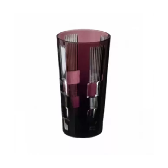 Стакан высокий аметист 290 мл, серия RETRO BLACK, AJKA CRYSTAL