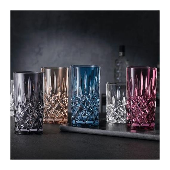 Набор высоких стаканов 2 шт., серый, 395 мл, Noblesse, хрустальное стекло, Nachtmann