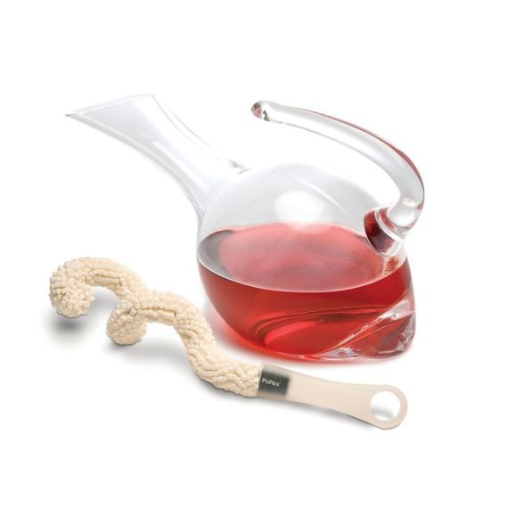 Декантер Delos + щетка для мытья декантера, Pulltex