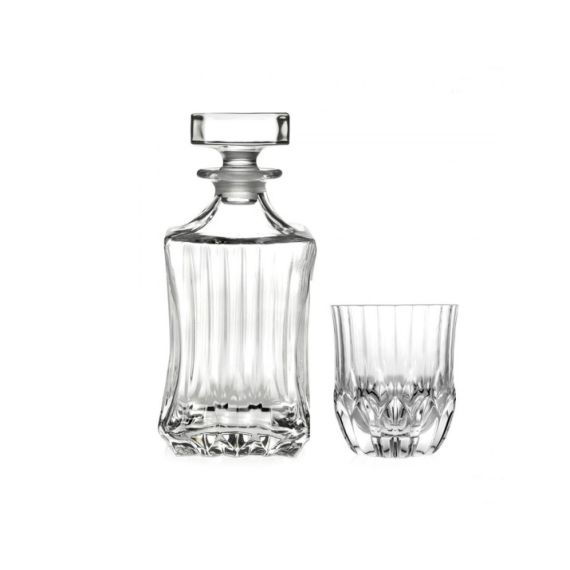 Набор для виски RCR Adagio 7 предметов (Графин 750мл Стаканы 350мл), хрустальное стекло, Италия