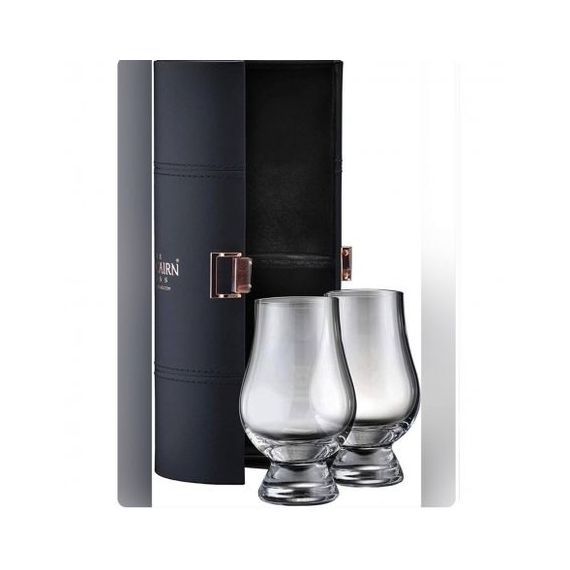 Набор из 2-х бокалов для виски Glencairn в кожаном премиум тубусе, 190мл; D=67, H=115.5мм, Stolzle