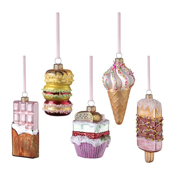 Набор ёлочных украшений Glimmer selection из коллекции New Year Essential, 5 шт., Tkano