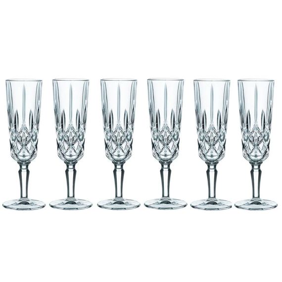 Набор бокалов для шампанского 6 шт., 151 мл, Noblesse, хрустальное стекло, Nachtmann