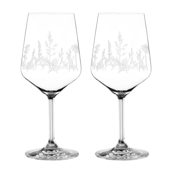 Набор бокалов Tattoo, 2 шт, 630 мл, черный декор, хрусталь, Nachtmann