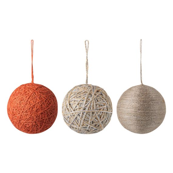 Набор ёлочных украшений Trendy коллекции New Year Essential, 3 шт., Tkano