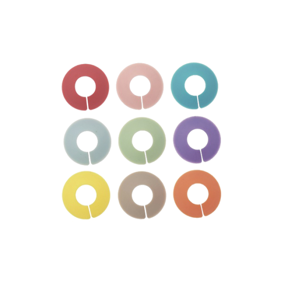 Chic Glass Rainbow, Маркеры для бокалов разноцветные, 9 шт, L27 см, W5 см, Hсинтетика, Франция, L'Atelier du Vin