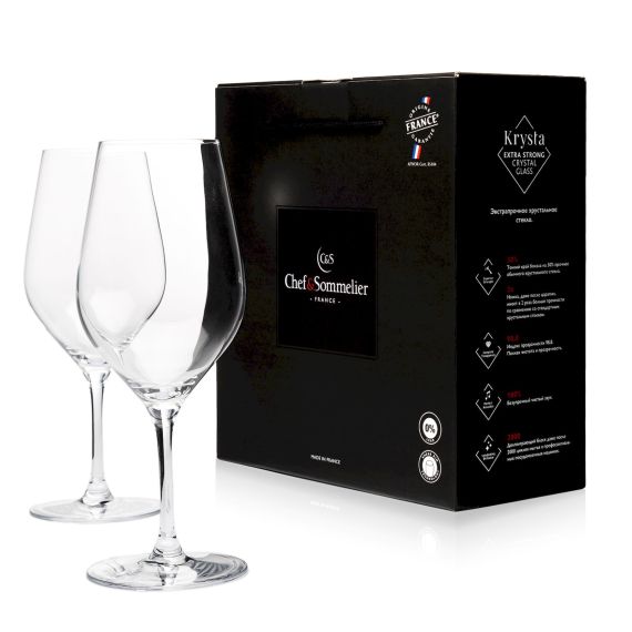 Набор бокалов для вина Cabernet Supreme, 2 шт, 620 мл, D95 мм, H240 мм, Chef&Sommelier
