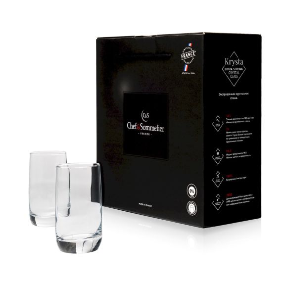 Набор стаканов Хайбол Vigne, 2 шт, 220 мл, D62 мм, H111 мм, Chef&Sommelier