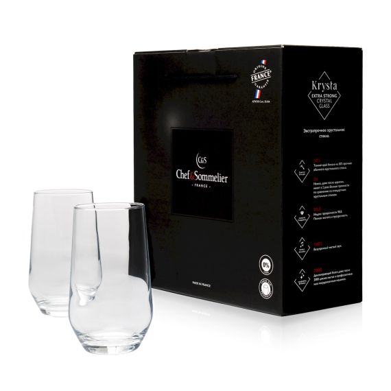 Набор Хайболов Lima,2 шт, 400 мл, D77 мм, H130 мм, Chef&Sommelier