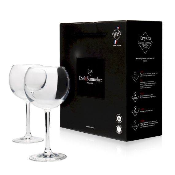 Набор бокалов для вина Cabernet Ballon, 2 шт, 350 мл, D72/90 мм, H182 мм, Chef&Sommelier