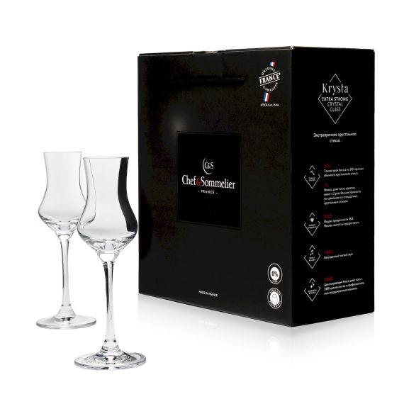 Набор рюмок Spirits, 2 шт, 100 мл, D64 мм, H182 мм, Chef&Sommelier