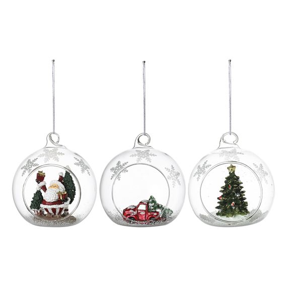 Набор ёлочных украшений Bubble Dream из коллекции New Year Essential, 3 шт., Tkano