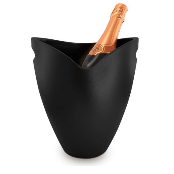 Ведерко для охлаждения вина и шампанского Ice Bucket Black, Pulltex