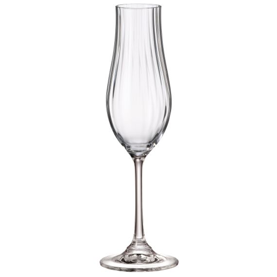 Набор из 6-ти бокалов для шампанского VIREO OPTIC, 200 мл, Crystal Bohemia