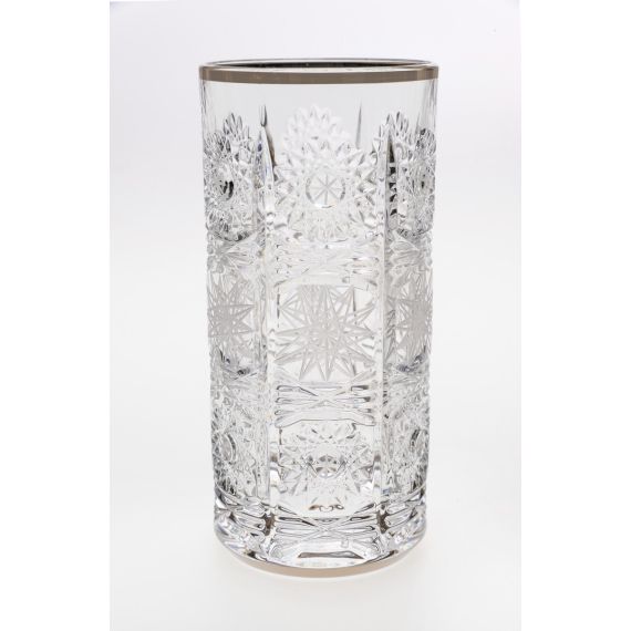 Набор из 6-ти стаканов для воды 500PK, декор Отводка платина, шлифовка; 370 мл, Bohemia JIHLAVA